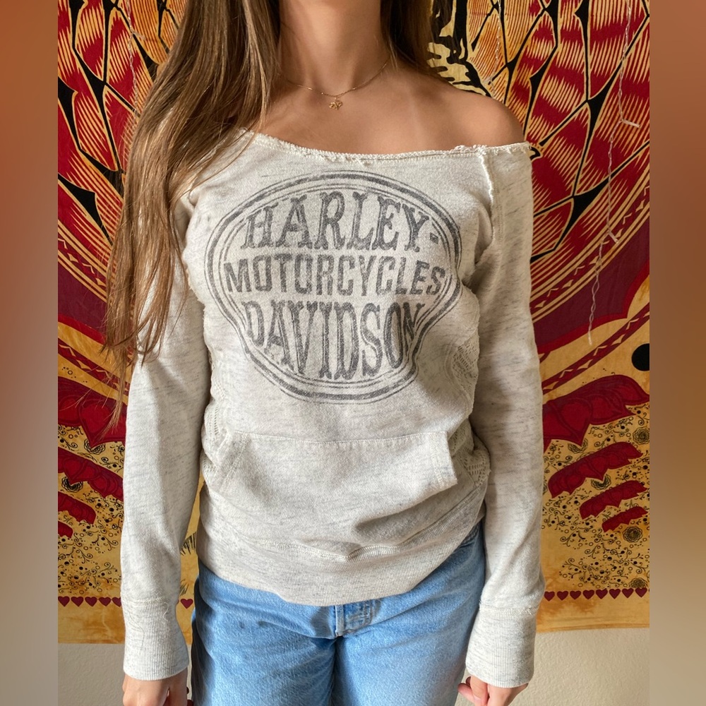 Harley-Davidson Off the Shoulder Sweater